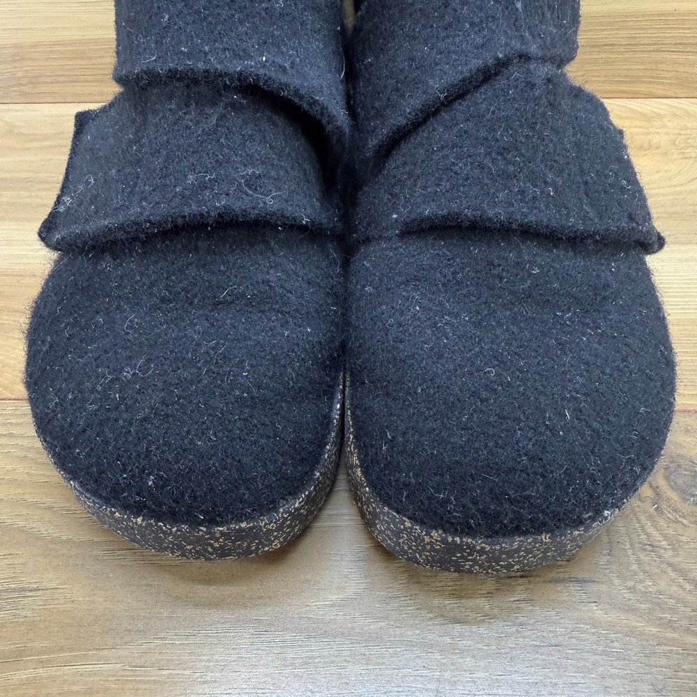 ASPORTUGUESAS Case Boot Black 9 9.5 EU 40 Wool Rubber Comfort Cork - Picture 3 of 13